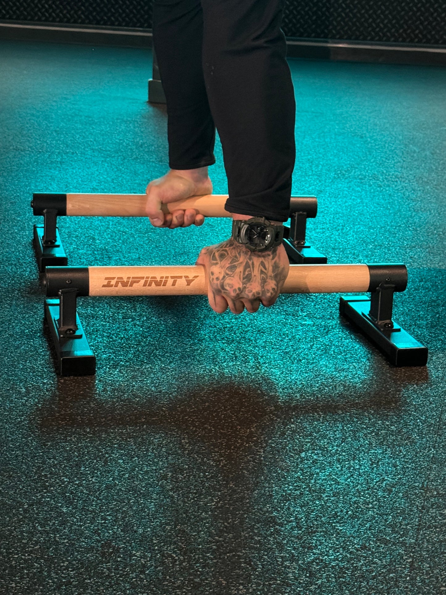 Long Parallettes with Wooden Handles For Callisthenics gymnastics Crossfit handstand planche