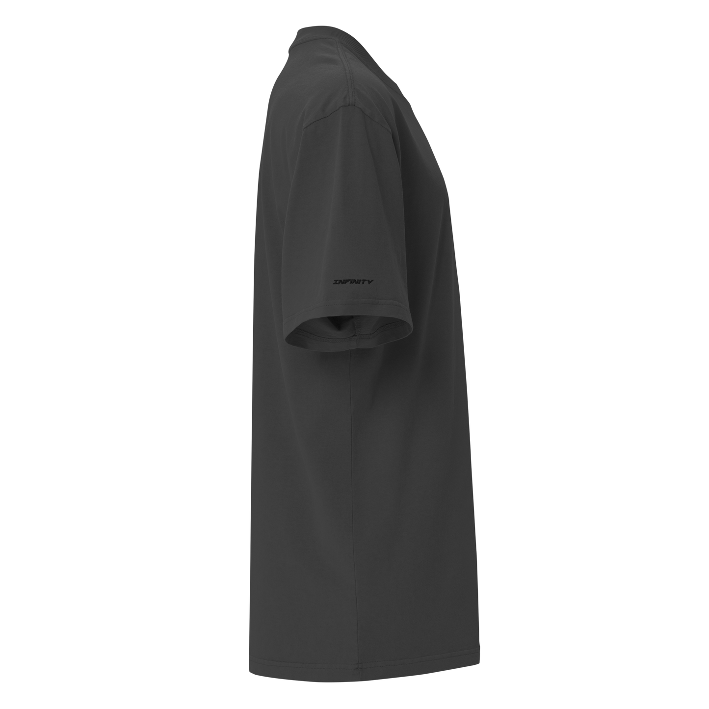 "1% Club" Oversized faded t-shirt (Embroidered)