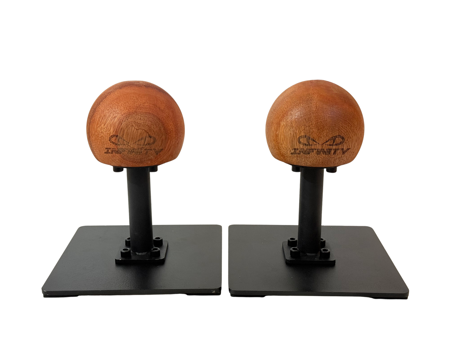 Infinity Handstand Canes – Ball Grip | Professional Handstand Trainer for Calisthenics, Gymnastics & Yoga | Steel Base, Hardwood Grip, Strength & Balance Training