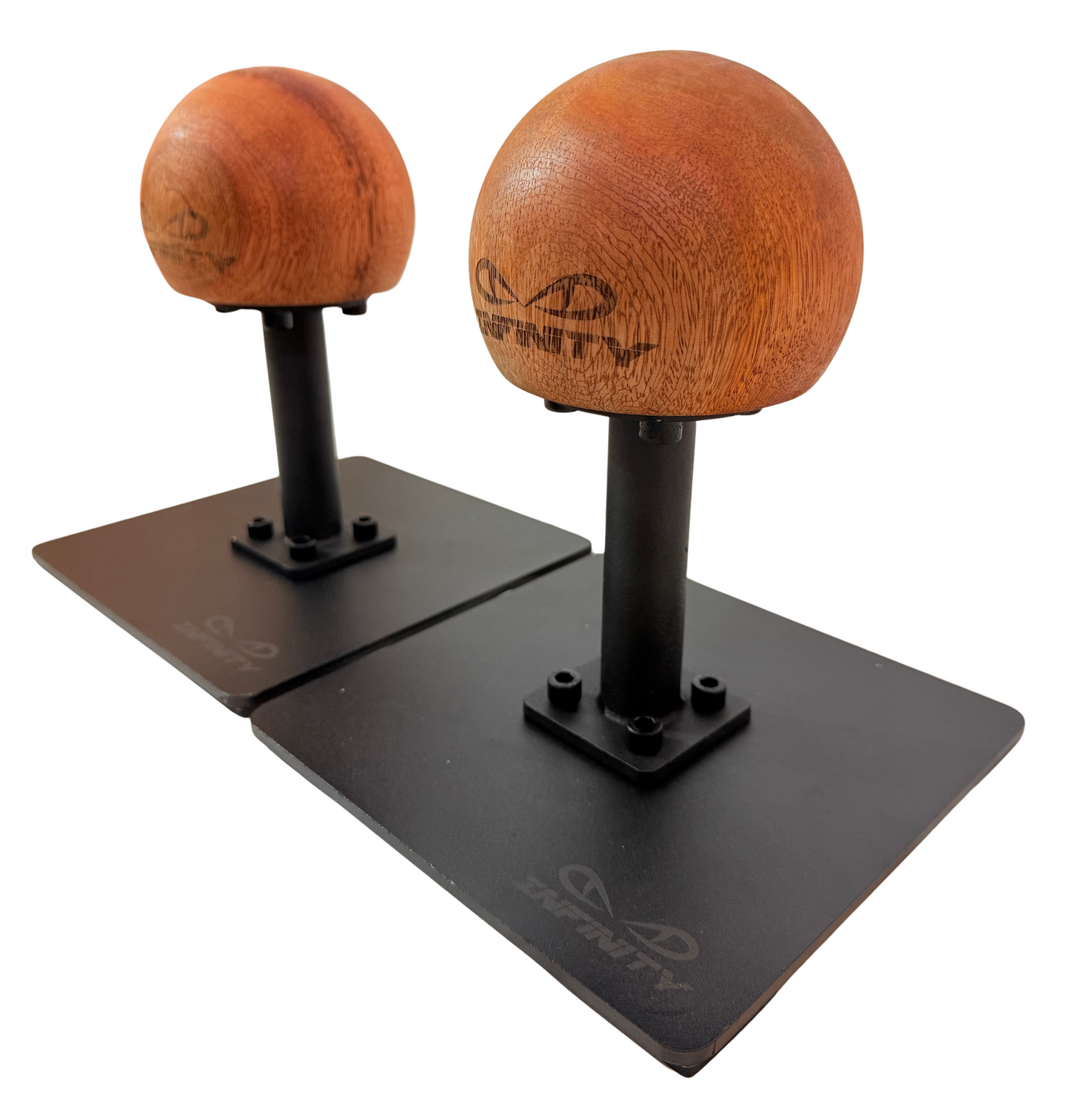 Infinity Handstand Canes – Ball Grip | Professional Handstand Trainer for Calisthenics, Gymnastics & Yoga | Steel Base, Hardwood Grip, Strength & Balance Training