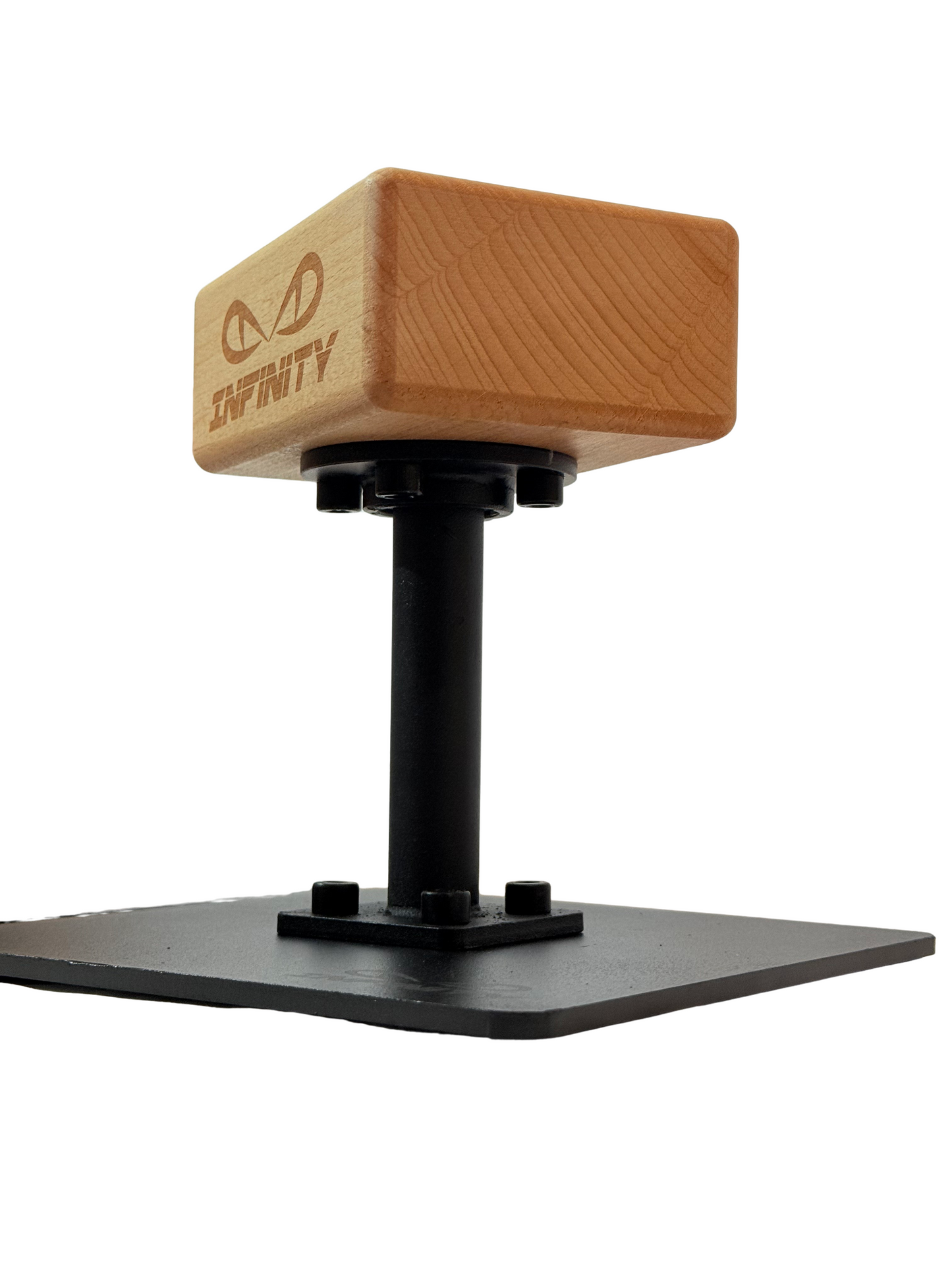 Infinity Handstand Canes – Block Grip Rotating | Professional Handstand Trainer for Calisthenics, Gymnastics & Yoga | Steel Base, Hardwood Grip, Strength & Balance Training